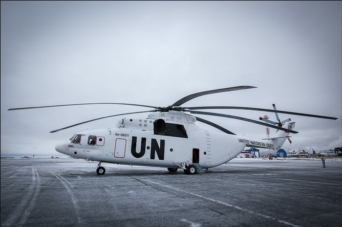 Phiên bản Mi-26 T tham gia lực lượng gìn giữ hòa bình của LHQ